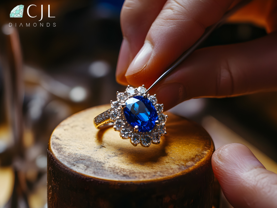 Custom Sapphire Engagement Rings like Princess Diana's Classic