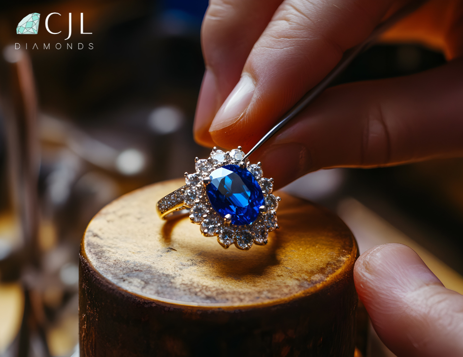 Custom Sapphire Engagement Rings like Princess Diana's Classic