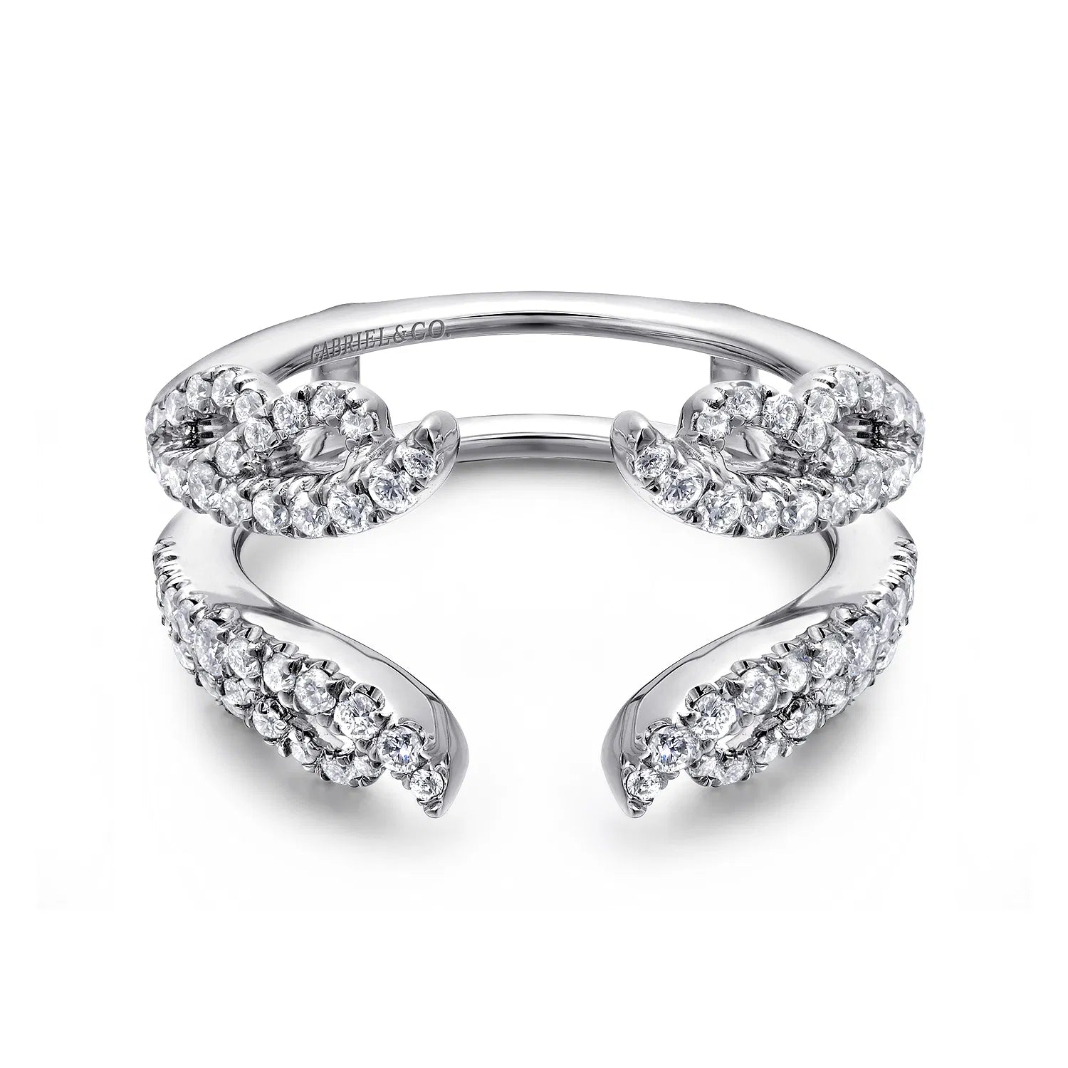 14K White Gold Diamond Ring Enhancer