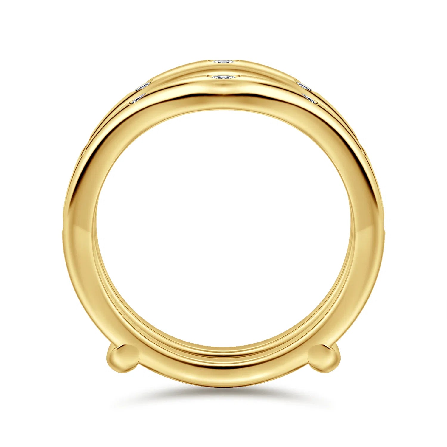 14K Yellow Gold Diamond Ring Enhancer