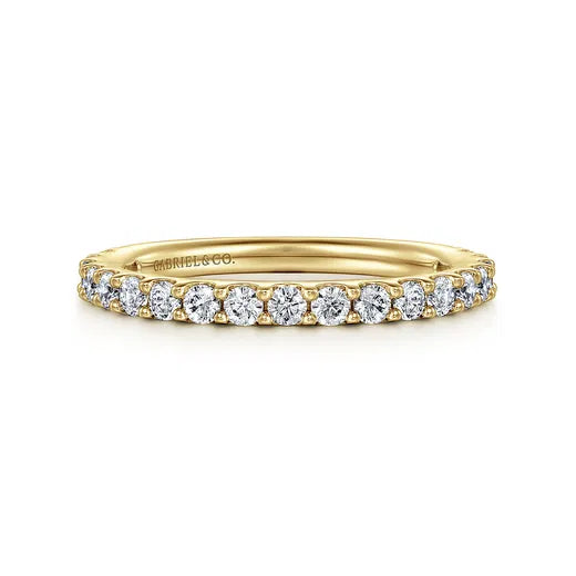 14k Yellow Gold Diamond Anniversary Band