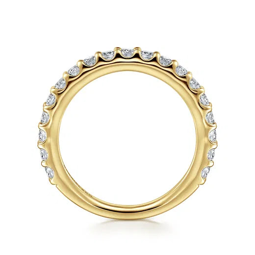 14k Yellow Gold Diamond Anniversary Band