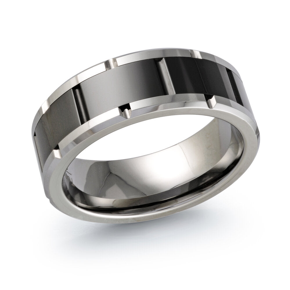 Tungsten men's wedding band