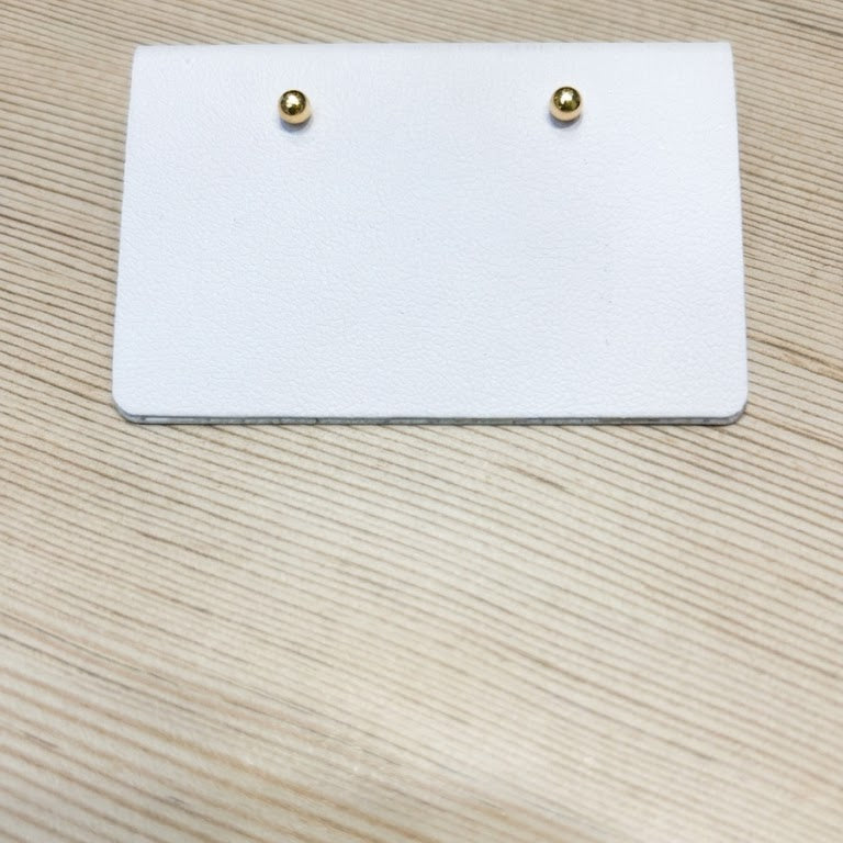 14K Yellow Gold Stud Earrings Size Small